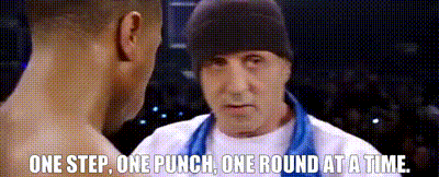 YARN | One step, one punch, one round at a time. | Creed (2015) | Video  clips by quotes | 02e0e7d9 | 紗