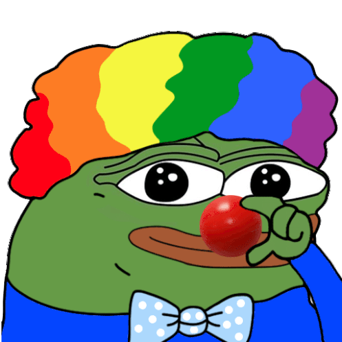 Clown Pepe Sticker - Clown Pepe Stickers