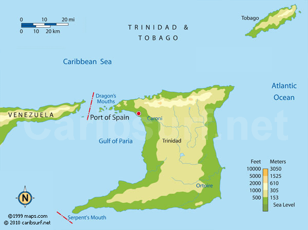 TRINIDAD AND TOBAGO MAPS