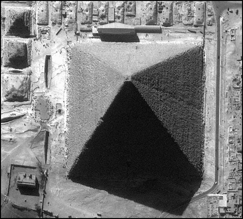 Great Pyramid showing side with two panels
