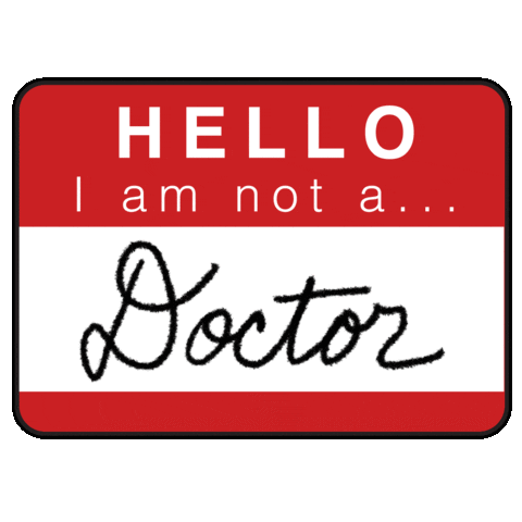My Name Is Doctor Sticker by Immigrantly