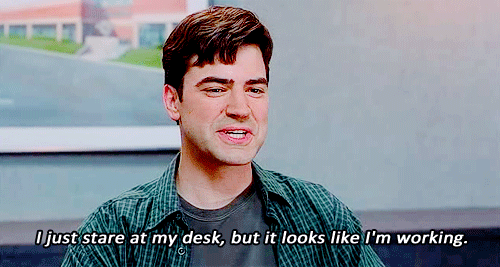 I Just Stare At My Desk…” (Office Space) | Gifrific