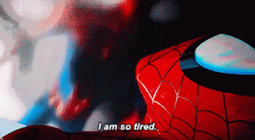 I Am So Tired Spiderman Tired GIF - I Am So Tired Spiderman Tired Tired ...