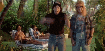 As if ... Let's do the Scooby Doo ending... (Wayne's World) : r/filmgifs