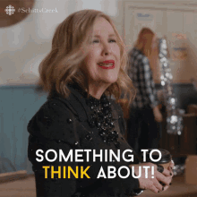 Something To Think About Catherine Ohara GIF - Something To Think About  Catherine Ohara Moira - Discover & Share GIFs