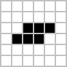 A black and white square with a black square in the middle

Description automatically generated