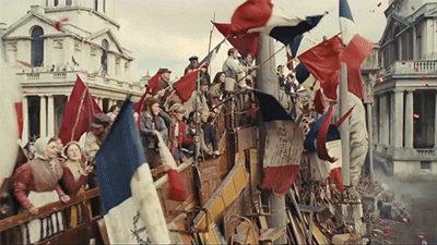 Image result for revolution french gif les mis flags