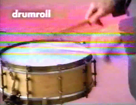 Animated GIF of someone doing a drumroll