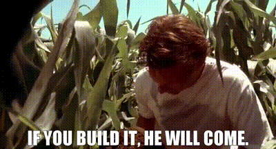 YARN | If you build it, he will come. | Field of Dreams (1989) | Video gifs  by quotes | 4f590743 | 紗
