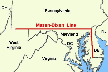 Mason–Dixon line - Wikipedia