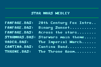 Star Wars Medley atari screenshot
