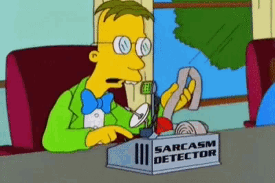 Sarcasm Detector The Simpsons GIF - Sarcasm Detector The Simpsons -  Discover & Share GIFs