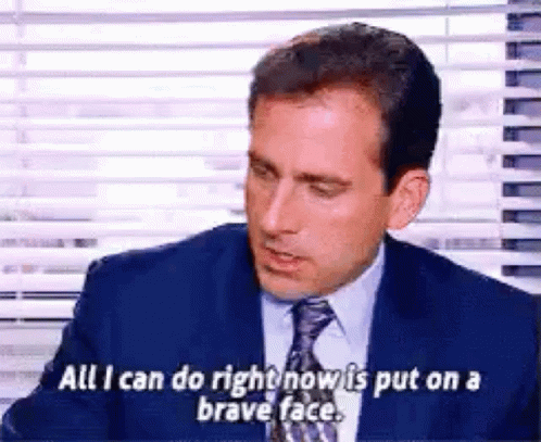 Brave Face The Office GIF - Brave Face The Office All I Can Do Now -  Discover & Share GIFs
