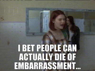 YARN | I bet people can actually die of embarrassment... | My So-Called  Life (1994) - S01E02 Dancing in the Dark | Video clips by quotes | 35842afd  | 紗