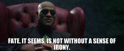 YARN | Fate, it seems, is not without a sense of irony. | The Matrix |  Video clips by quotes | af8dc8b3 | 紗