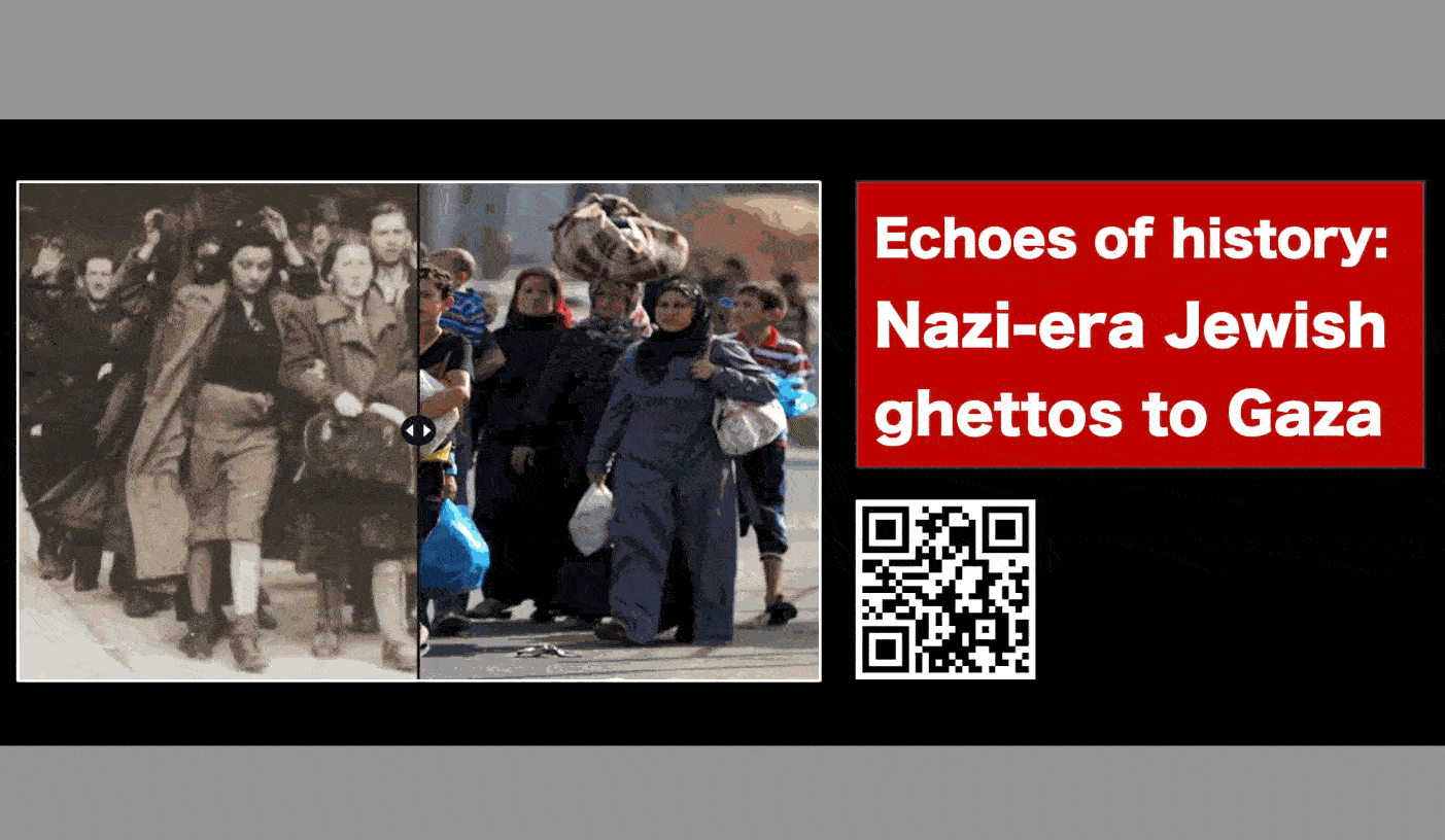 Compare Gaza today to a Nazi-era Jewish ghettoes
