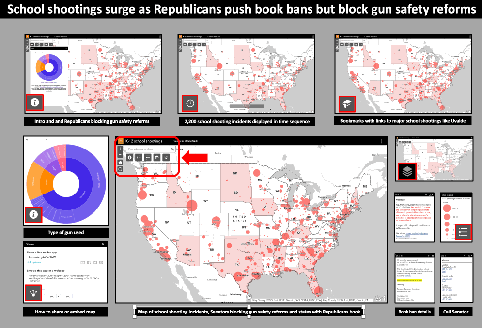 School shootings surge as Republicans pushing book bans block gun safety reforms that would protect help protect school children.