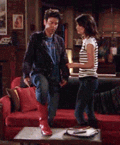 Ted Mosby Red Boots GIFs | Tenor