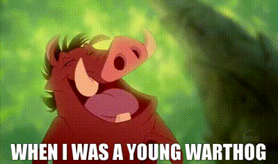 YARN | When I was a young warthog | The Lion King (1994) gif
