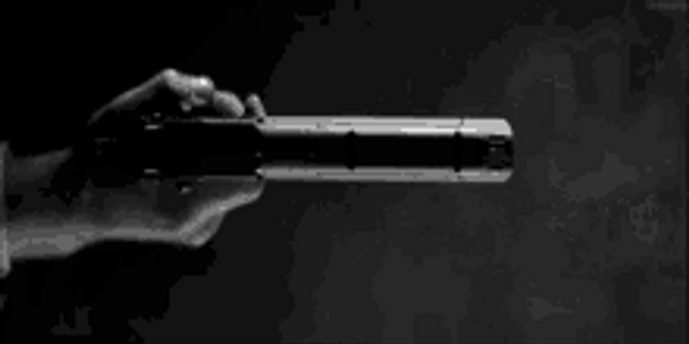 Skinny Chick Shooting Recoil Gun Fall Off GIF | GIFDB.com
