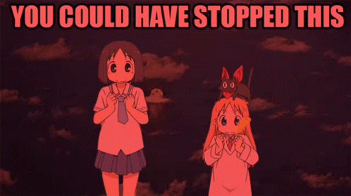Nichijou You Could Have Stopped This GIF - Nichijou You Could Have Stopped  This Bomb - Discover & Share GIFs