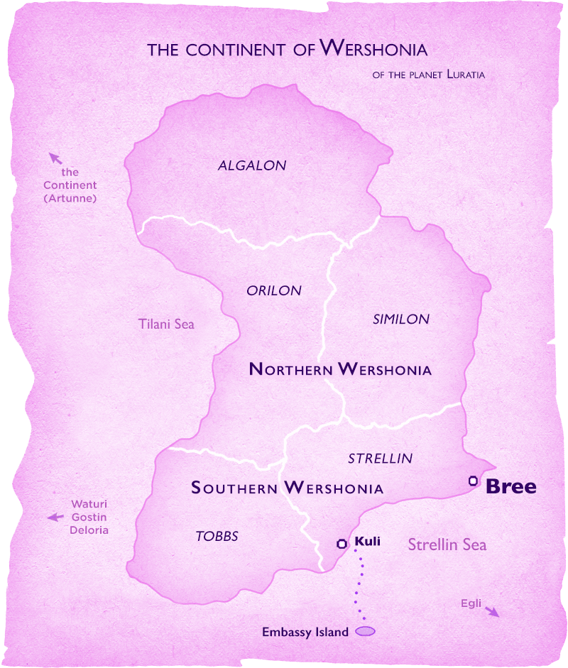 map of wershonia
