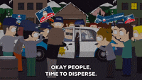 crowd disperse GIF by South Park 