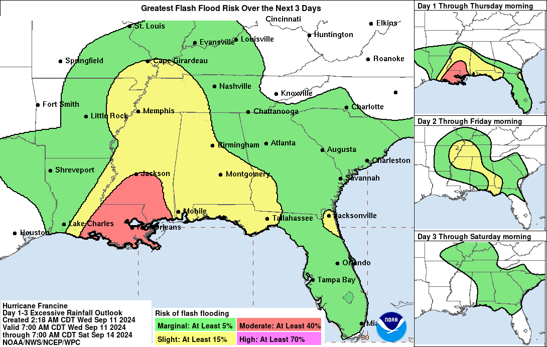 [Image of WPC Flash Flooding/Excessive Rainfall Outlook]