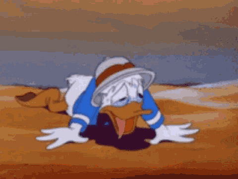 Donald Duck Heat GIF - Donald Duck Heat Thirsty - Discover & Share GIFs