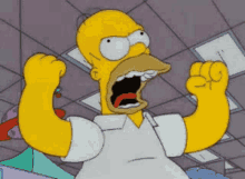GIF of Homer Simpson shaking his fists and yelling 'Aaarrggh!'