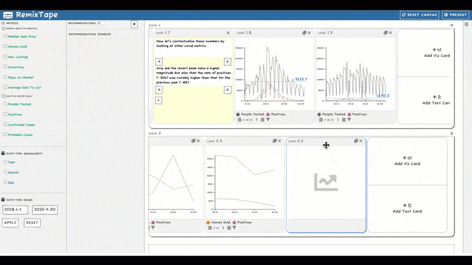 Context-aware recommendations in RemixTape.