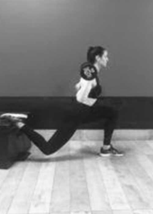 Heather Marr Sample Butt Workout: Bulgarian Split Squats Heather Marr Sample Butt Workout: Bulgarian Split Squats
