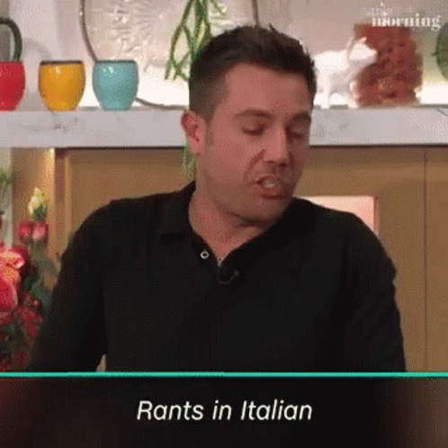 Rant Italian Rant GIF - Rant Italian Rant Italian - Discover & Share GIFs