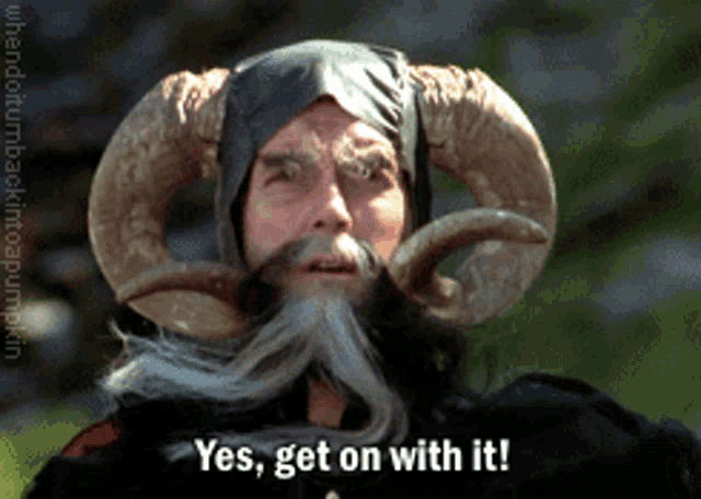 Monty Python Get On With It GIF - Monty Python Get On With It Get It Over  With - Discover & Share GIFs
