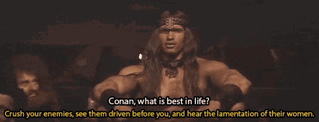 Best Life Conan GIF - Best Life Conan Crush Enemies - Discover & Share GIFs