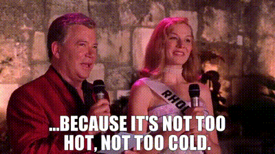 YARN | ...because it's not too hot, not too cold. | Miss Congeniality  (2000) | Video gifs by quotes | d12344d1 | 紗