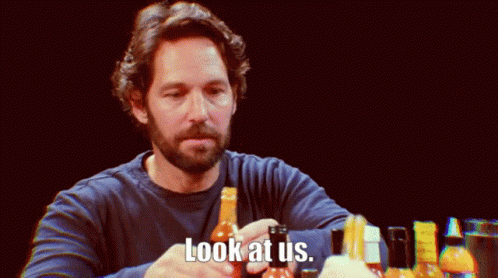 Look At Us Paul Rudd GIF - Look At Us Paul Rudd Hey - Discover & Share GIFs
