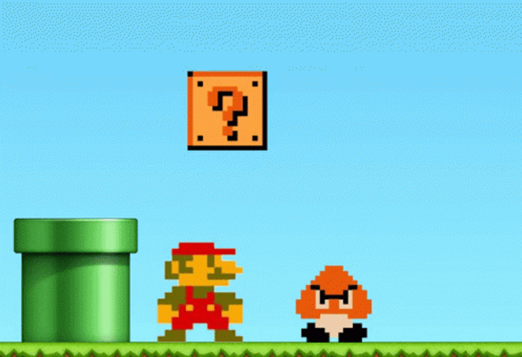 Nintendo Super Mario Eating Mushroom Power Up GIF | GIFDB.com