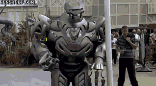 Bro, It's Best to Not Fight a Robot With Your Bare Hands - Señor GIF -  Pronounced GIF or JIF?