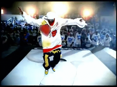 Souljaboy doing the crank that dance from the early 2000's
