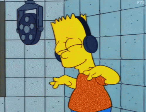 Download Bart Listening To Music Gif - Colaboratory