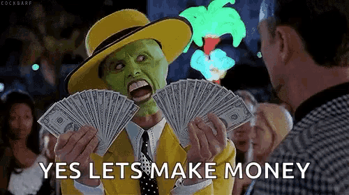 The Mask Jim Carrey GIF - The Mask Jim Carrey Money - Discover & Share GIFs