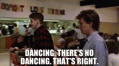 YARN | - Dancing. There's no dancing. - That's right. | Footloose (1984) |  Video gifs by quotes | d81b1dbf | 紗