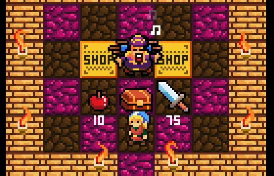 OC] I Drew and Animated the Shop from Crypt of the NecroDancer! : r/PixelArt