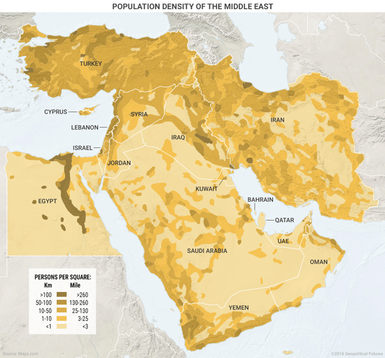 Population Density Middle East