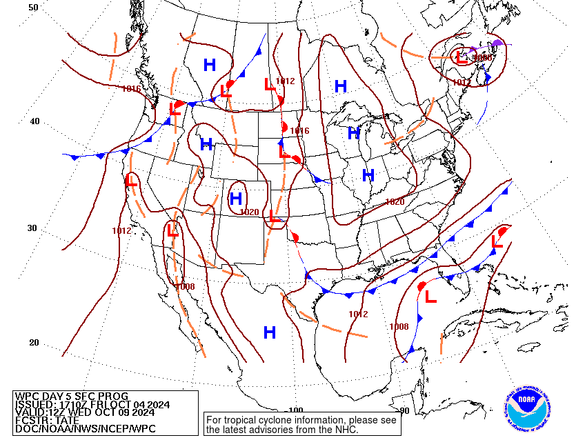 Day 5 Fronts and Pressures