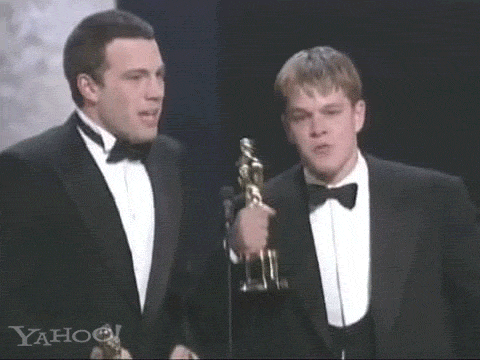 Jeden z niewielu momentów, kiedy na Oscarach ktoś nie musiał udawać.