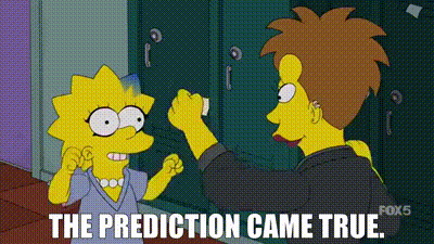 YARN | The prediction came true. | The Simpsons - S27E10 | Video clips by  quotes | 179ddf47 | 紗