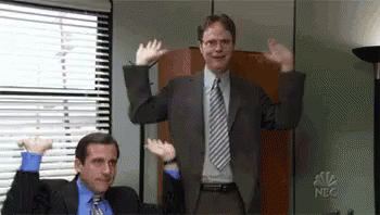 Trying To Get Ppl Excited At Work GIF - The Office Michael Scott Dwight GIFs