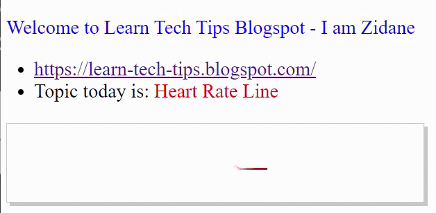Learn draw Heart Rate With HTML, CSS In 2 minutes